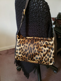 Moschino Leather and Nylon Handbag