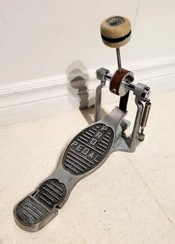 Vtg 1960's Pearl Bass Drum Pedal Super Smooth, Fast, Belt Drive, View more