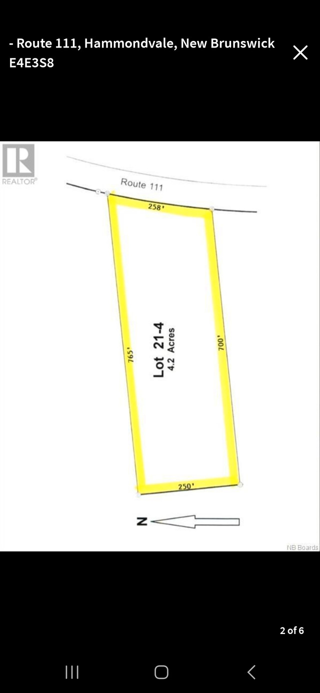 4.2 Acres in Hammondvale NB. in Land for Sale in Saint John - Image 3