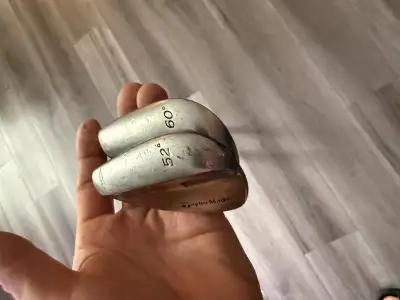 Taylormade 60 and 52 degree left hand RAC wedges brand new golf pride MCC oversized grips $50 each