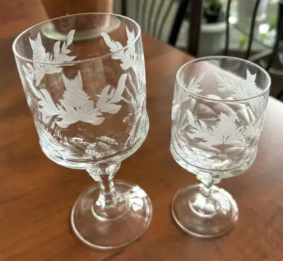 Crystal Stemmed Wine Glasses - Set of 4, View more