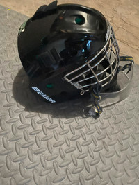 Lightly used goalie helmet