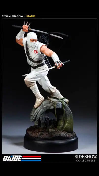 Sideshow GI Joe comiquette statue of Storm Shadow. Item is brand new and includes the outer carton b...