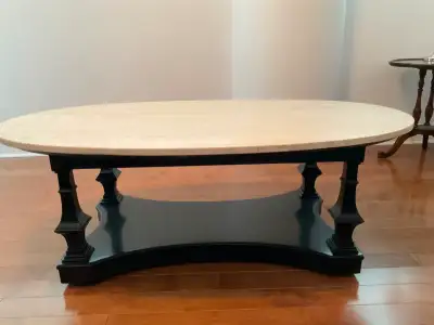 Coffee Table - Oval - Real Marble Top, View more
