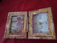 Photo Frame with Clock BRAND NEW IN BOX