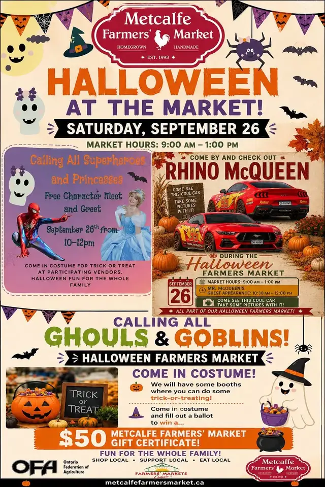 Metcalfe farmers market Halloween