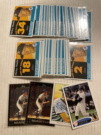 Lot of assorted Mickey Mantle baseball cards