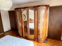 MUST GO Stunning Vintage Bedroom Set with Full Armoire