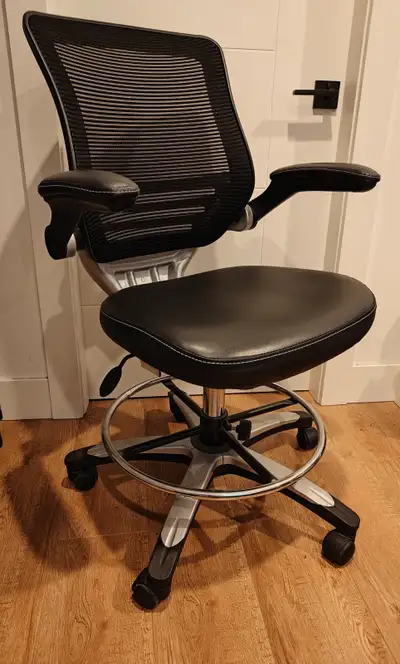 Rotating desk chair leather very good office, View more