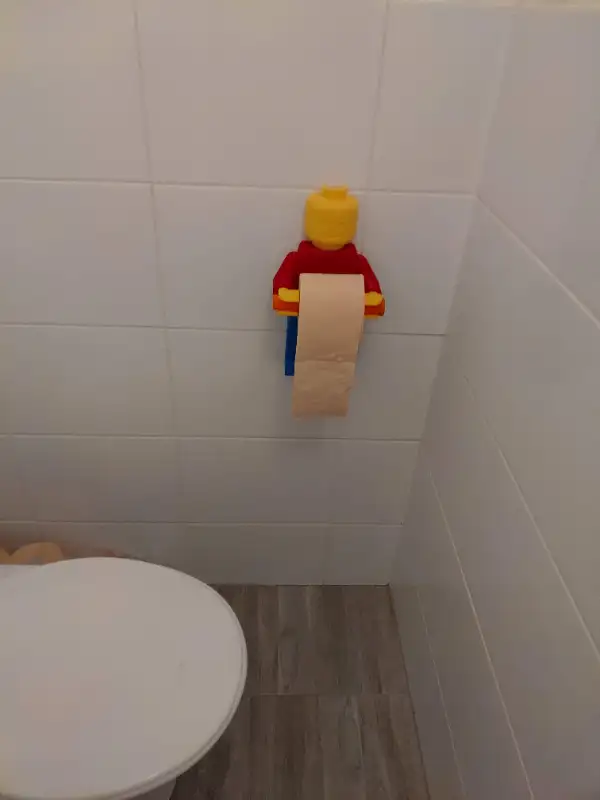 Giant Lego Man Toilet Paper Holder in Hobbies & Crafts in Edmonton - Image 6