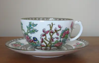 COALPORT INDIAN TREE TEACUP AND SAUCER, View more