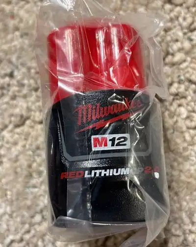 Brand new MILWAUKEE M12 2ah CP battery , View more