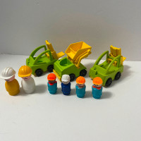 Vintage fisher price little people construction lot vehicles