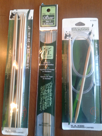 Bamboo Knitting needles 3 sets, View more