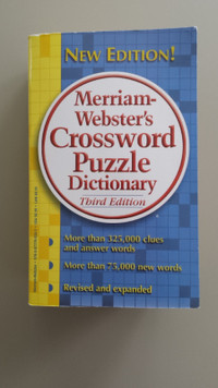CROSSWORD  PUZZLE  DICTIONARY...1,387 PAGES