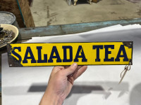 Porcelain Salada Tea sign 