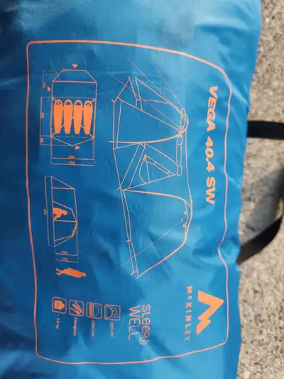Vega 40.4 SW - 4-Person Camping Tent, View more