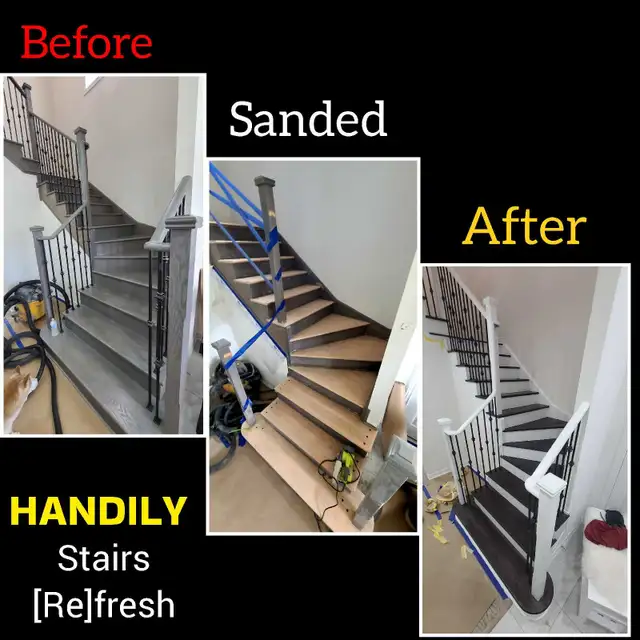 Professional Cabinet Painting and Stairs Refinishing