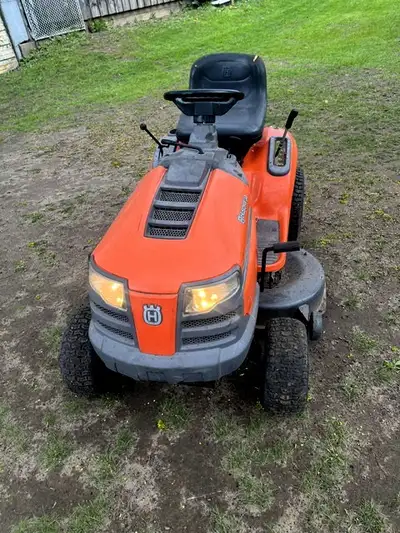 Husquvarna garden tractor riding lawnmower, View more