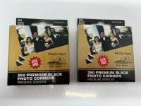 2 X Pioneer Photo Corners Self Adhesive, 250/Pkg, Black