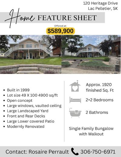 Contact Rosaire Perrault 306-750-6971 First Time Ever Offered – A Rare Opportunity at Lac Pelletier...