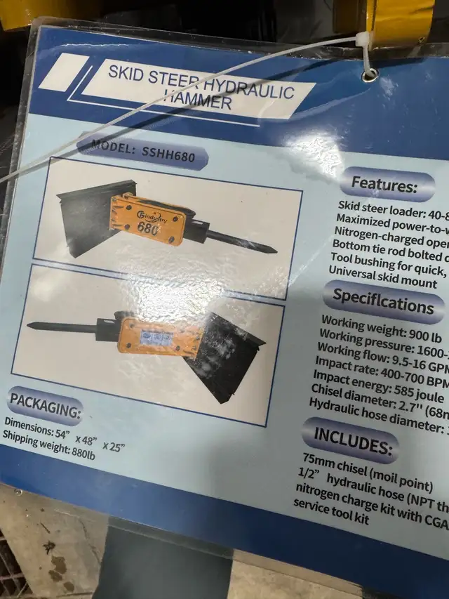 skidsteer concrete breaker in Other in Norfolk County - Image 3