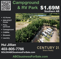 RV Park & Campground for sale Alberta