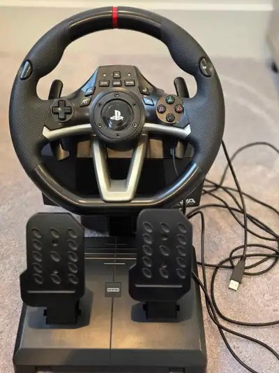 HORI RWA Apex racing steering wheel with pedals USB for PlayStat, View more