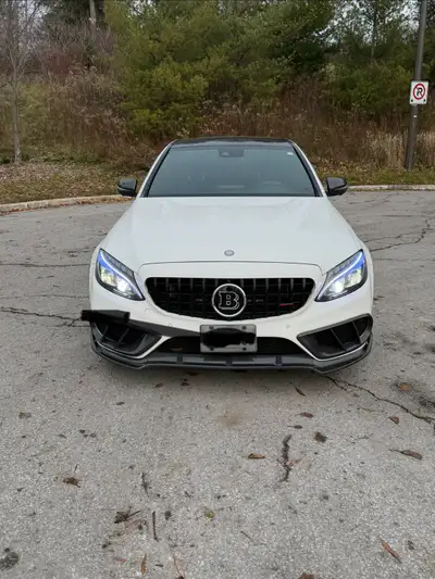 2017 Mercedes-Benz C43 white exterior with black interior red mint condition has never been involved...