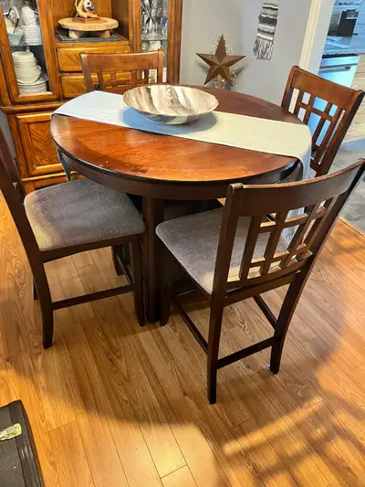 Dining Room Pub Height Table and Leaf, View more