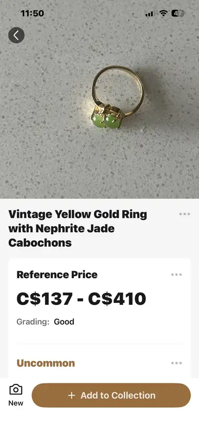  Vintage yellow gold ring, View more