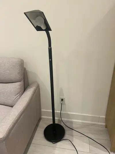 Black Floor Lamp with Adjustable Neck , View more