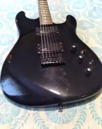 Cort Guitar Shred Machine Black Vintage Strat Les Paul Hybrid