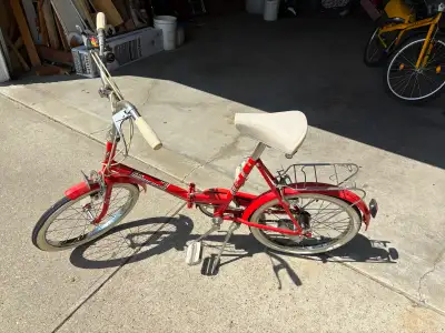 Folding bike 3speed excellent shape
