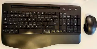 Includes USB dongle, fully tested and works perfectly. Clean keys, smooth typing, great for home or...
