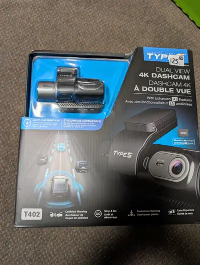 Type S T402 4K Dashcam with AI-Powered Driver Assistance - $69., View more