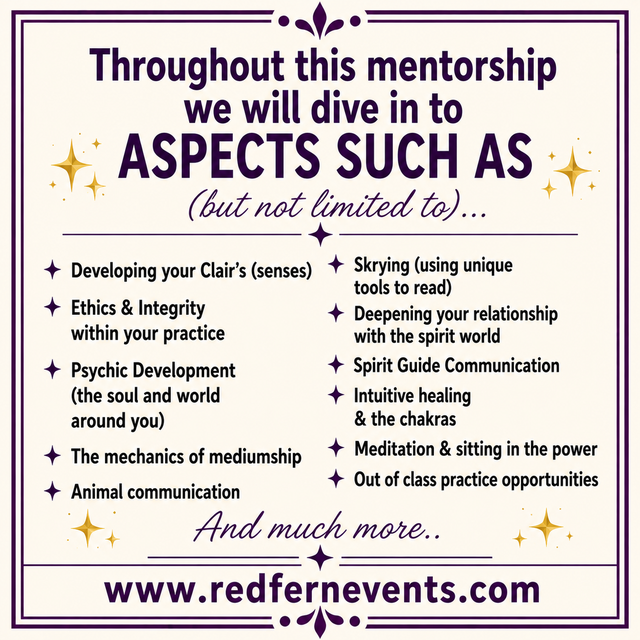 6 month online mentorship - Psychic & Mediumship Development547952813073377286