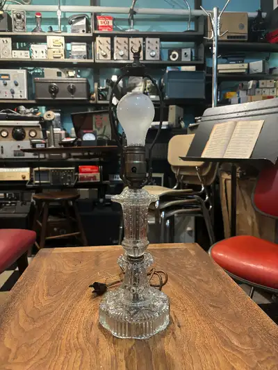 Vintage Glass Table Lamp, View more