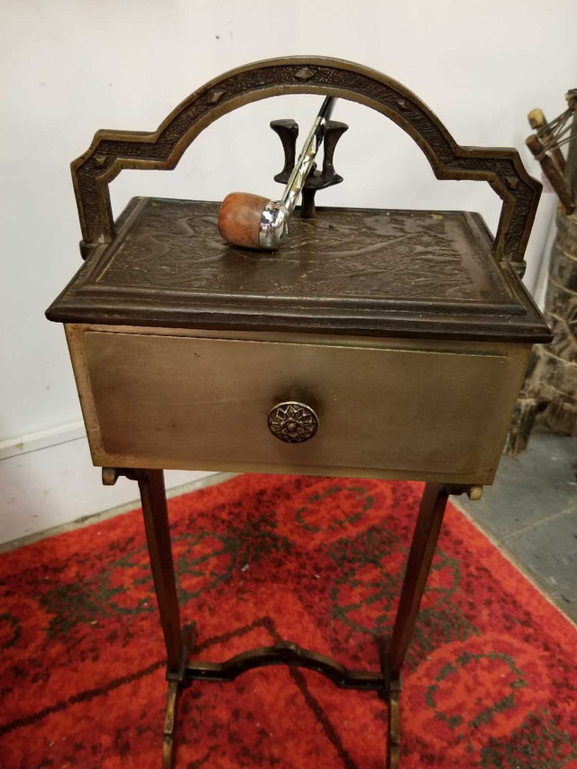 Art deco cast smoking stand/ humidor in Arts & Collectibles in City of Toronto