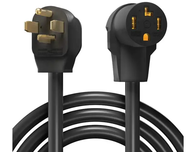 10 Feet 4 Prong EV / Dryer Cord, 30 Amp NEMA 14-30P to 14-30R in General Electronics in Markham / York Region - Image 2