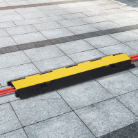 Durable Cable Protective Ramp Cover Rubber Floor Cord Protector 