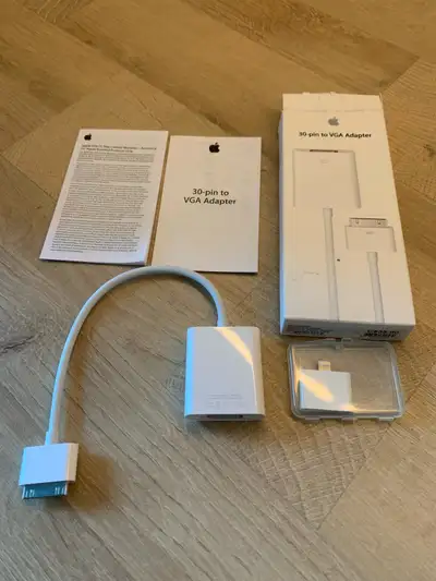 Apple, 30pin to VGA and 30 pin to Lightning Adaptor, View more
