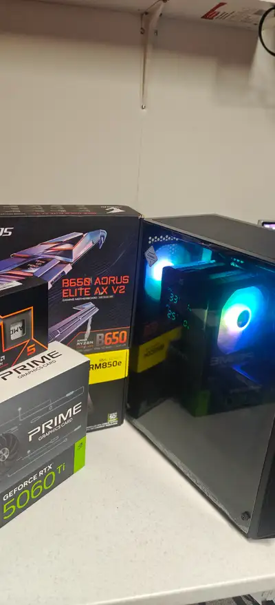 New build -GAMING PC -  AMD 9600X 5060 TI 32GB DDR5, View more