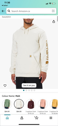 Men’s medium carhartt hoodie for sale 