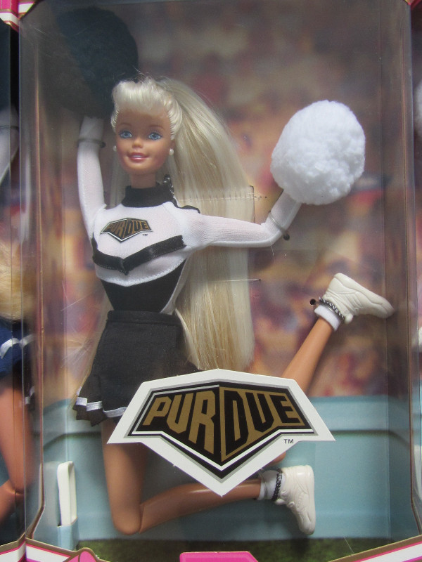 University Cheerleader Barbies - Purdue & Stanford - BNIB | Toys