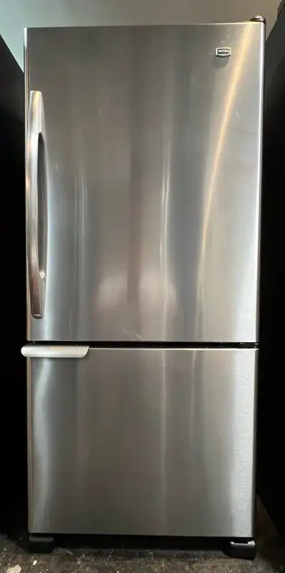 Maytag stainless 30” fridge - delivery possible 