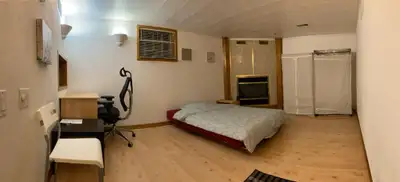 One sizeable bright room (200 SQFT) in an excellent 1200 SQFT newly renovated bright unit with share...