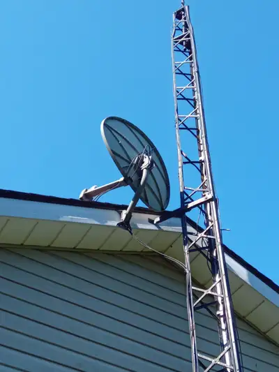 FREE - Shaw Direct Dish (dish only and not tower). You take down, it's yours! I am 69 and cannot cli...