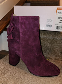 NEW Purple swede boots