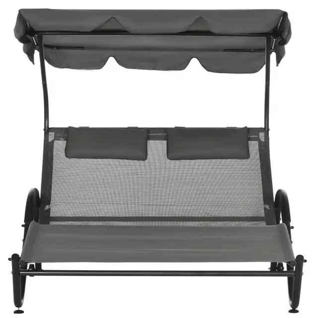 Double Outdoor Patio Chaise Lounge Chair, Patio Sun Lounger in Patio & Garden Furniture in Markham / York Region - Image 8